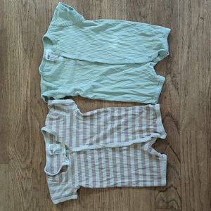 H&M Boys Short Sleeve Rompers 4-6m
